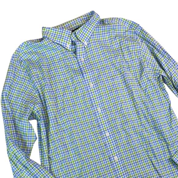 Rising Tide Chesapeake Bay Outfitters Men's Gingham Button Down Shirt Size Large - Picture 2 of 5